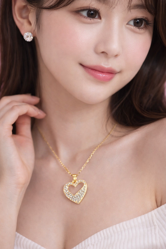 Heart Pendant Necklace Gift Set With Decorative Heart Box For Gifting

(Design May Vary Of The Necklace)